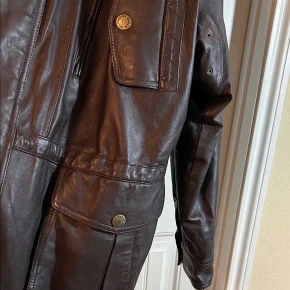 Urban Equipment Dark Brown Leather Jacket - Picture 3 of 10